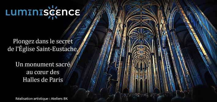 L’expérience “LUMINISCENCE” illumine Paris à l’Église Saint-Eustache